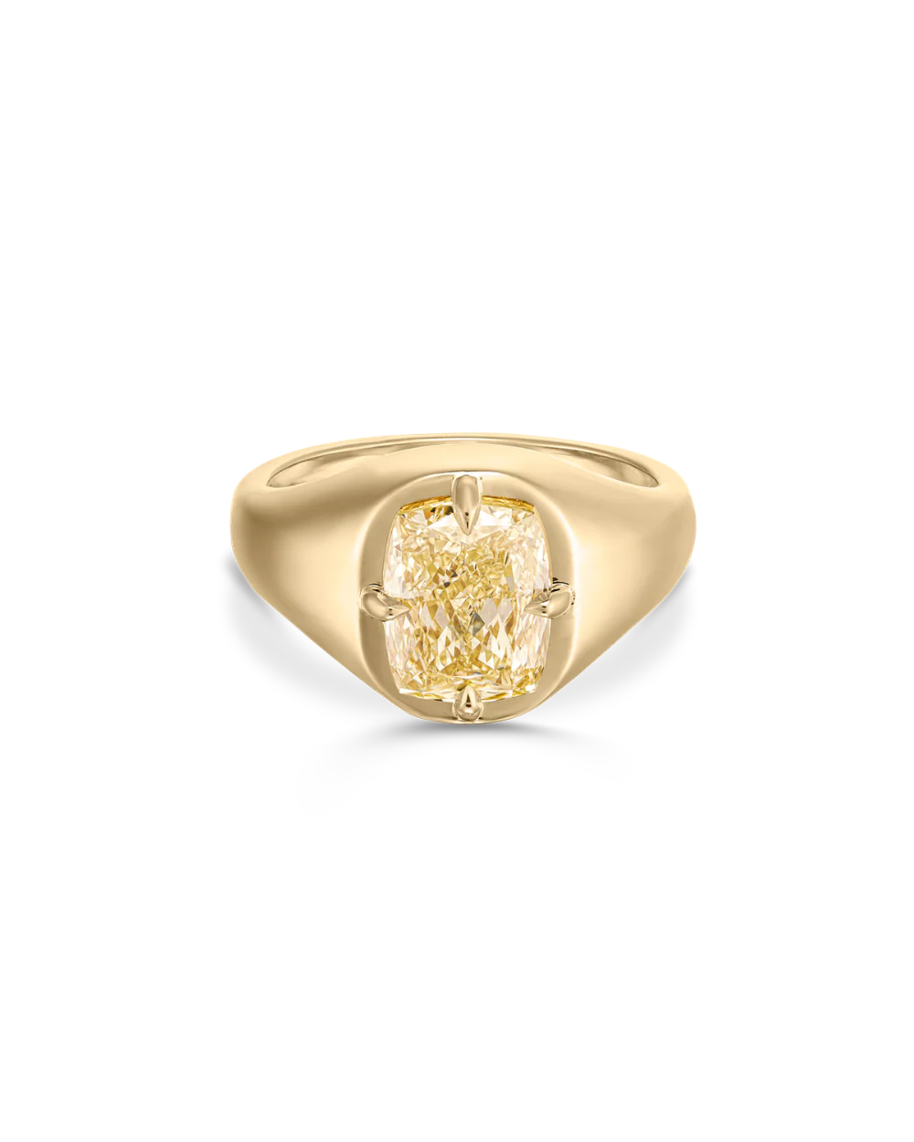 Andie Yellow Cushion Diamond Engagement Ring