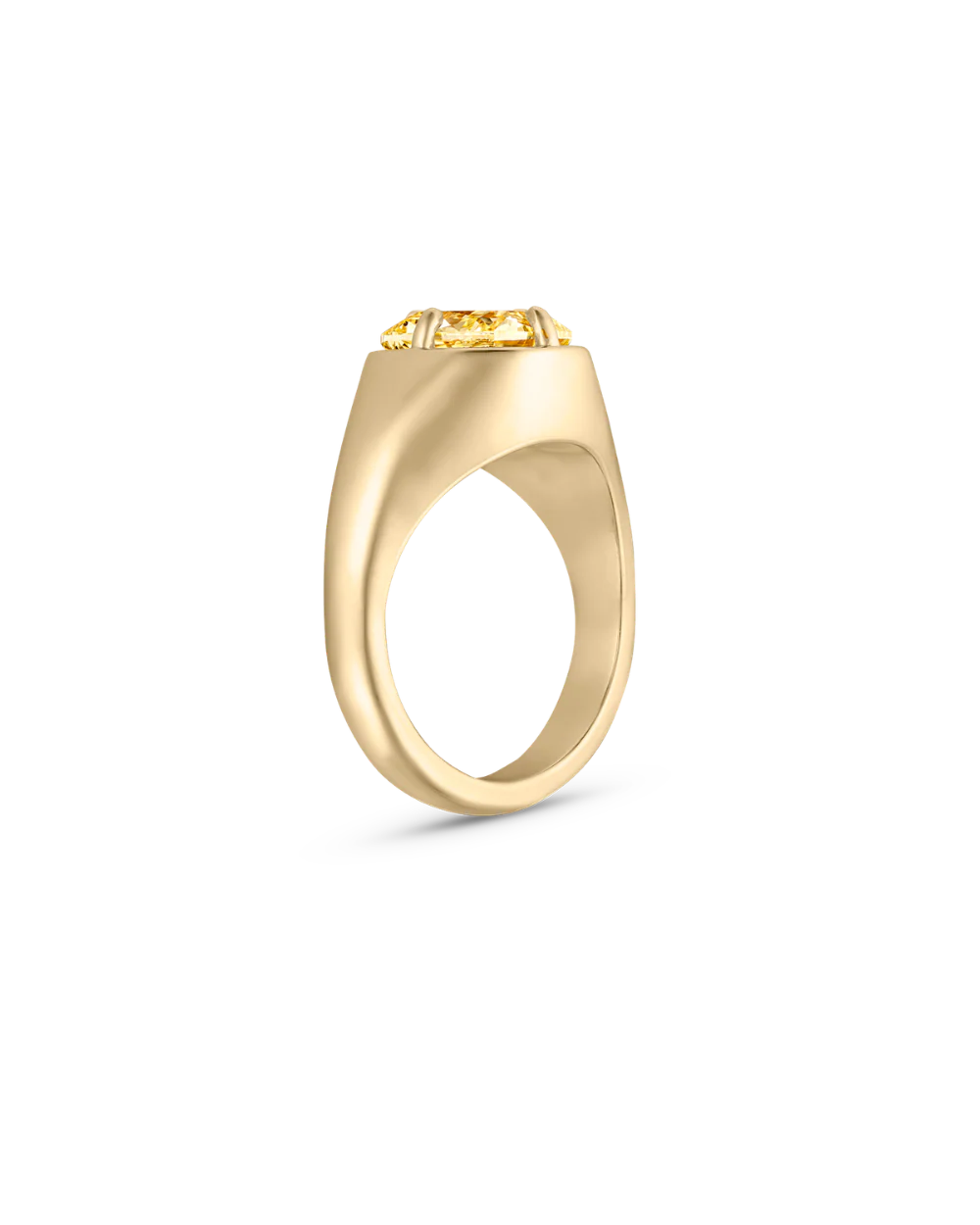Andie Yellow Cushion Diamond Engagement Ring - Image 7