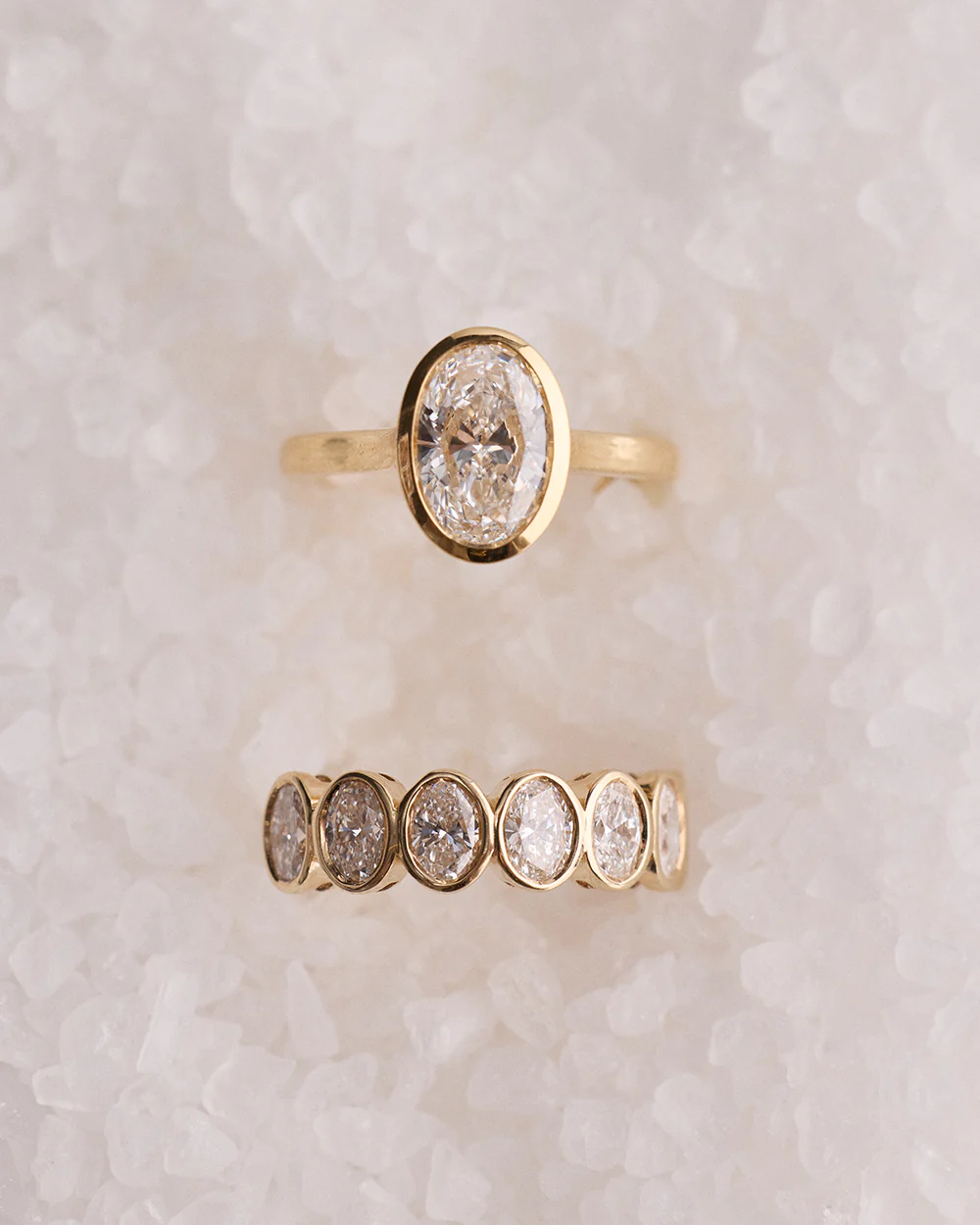 Aria 2.02ct Oval Diamond Bezel Engagement Ring - Image 5