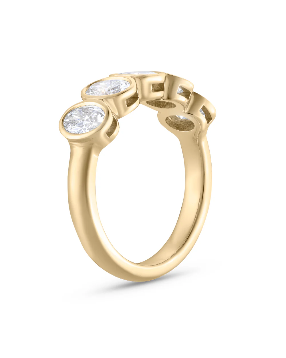 Arissa Oval Bezel Diamond Ring - Image 13