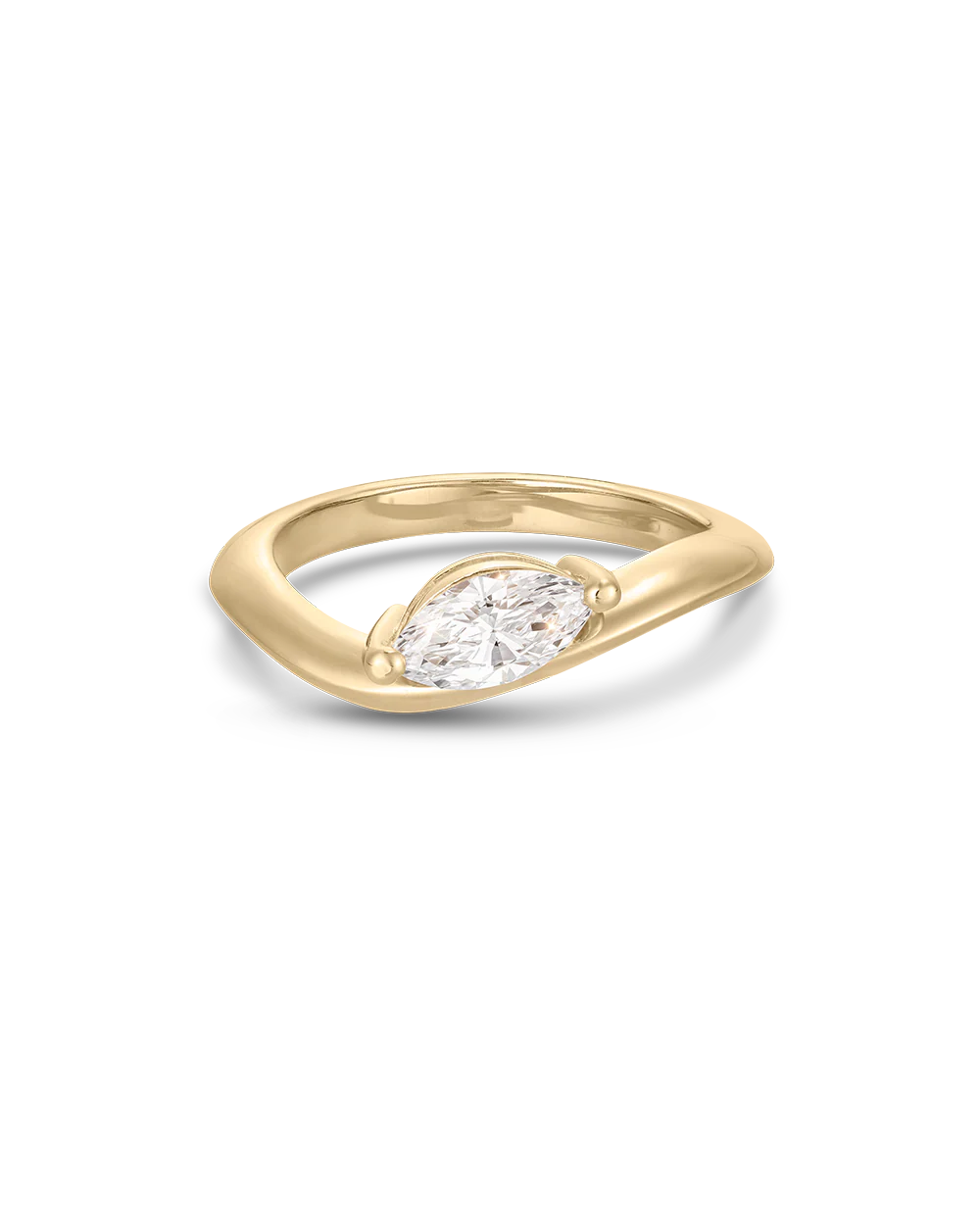 Astra Marquise Natural Diamond Pinky Ring - Image 9