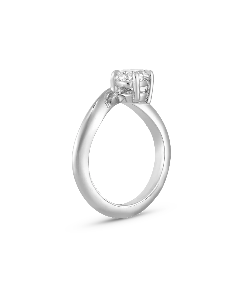 Astra Oval Natural Diamond Pinky Ring - Image 19