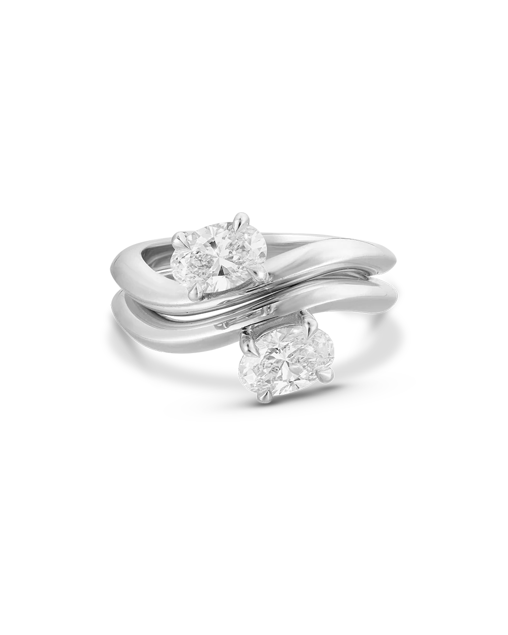 Astra Oval Natural Diamond Pinky Ring - Image 21