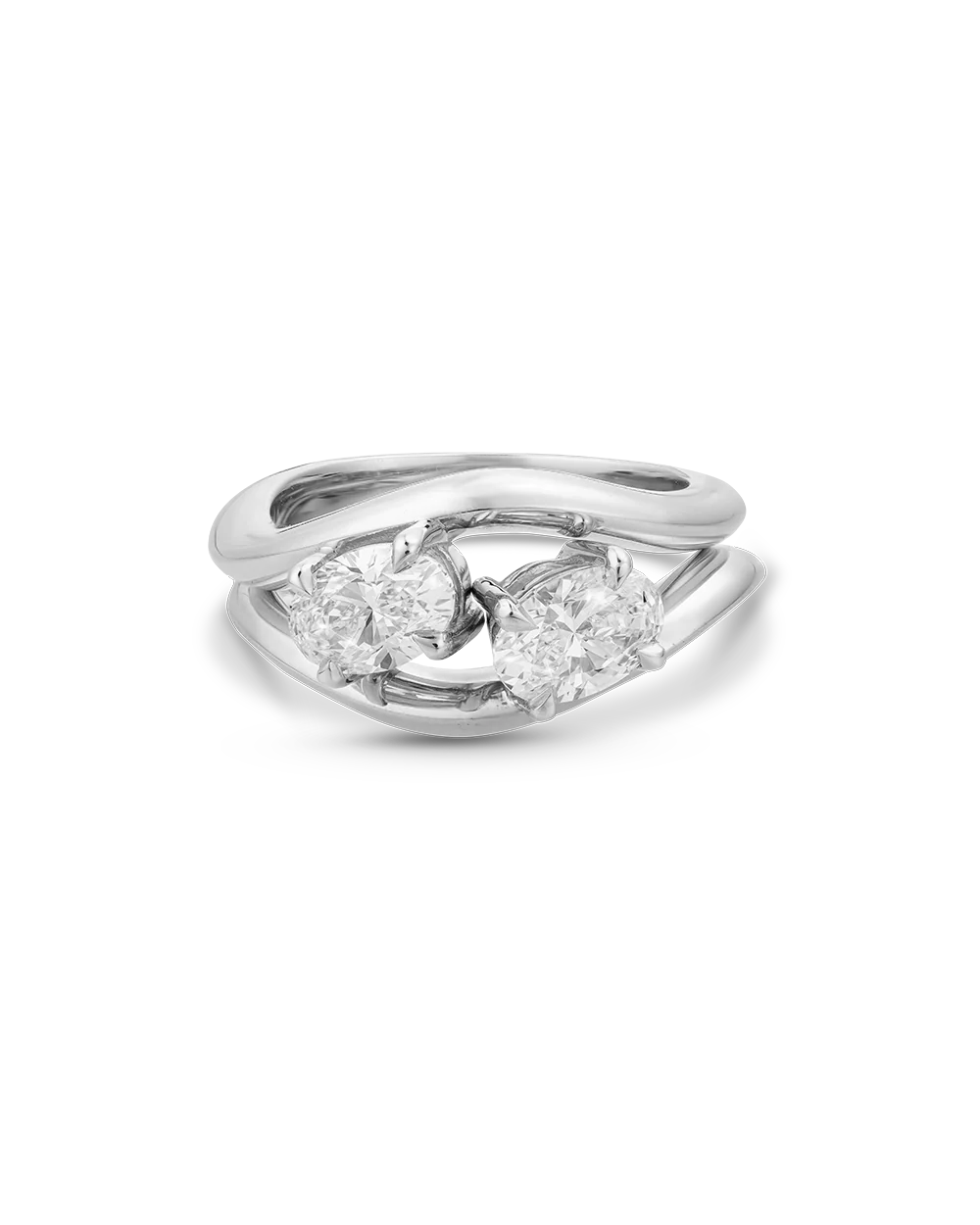Astra Oval Natural Diamond Pinky Ring - Image 23