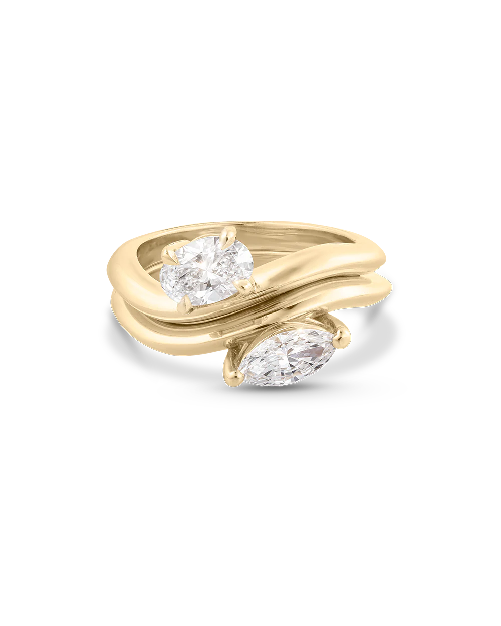 Astra Oval Natural Diamond Pinky Ring - Image 24