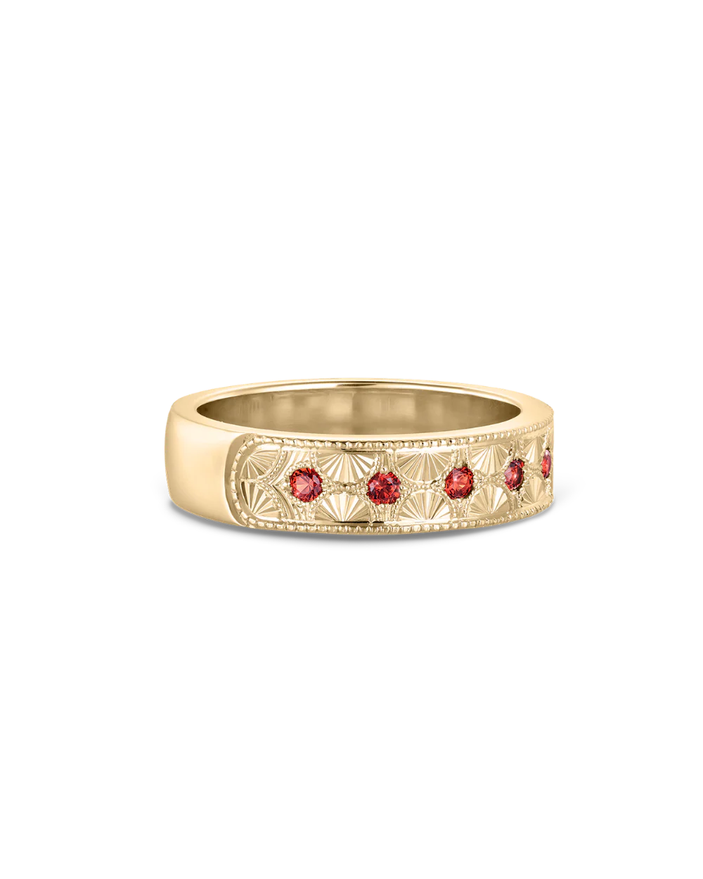 Beatrice Hand Engraved Band - Image 17