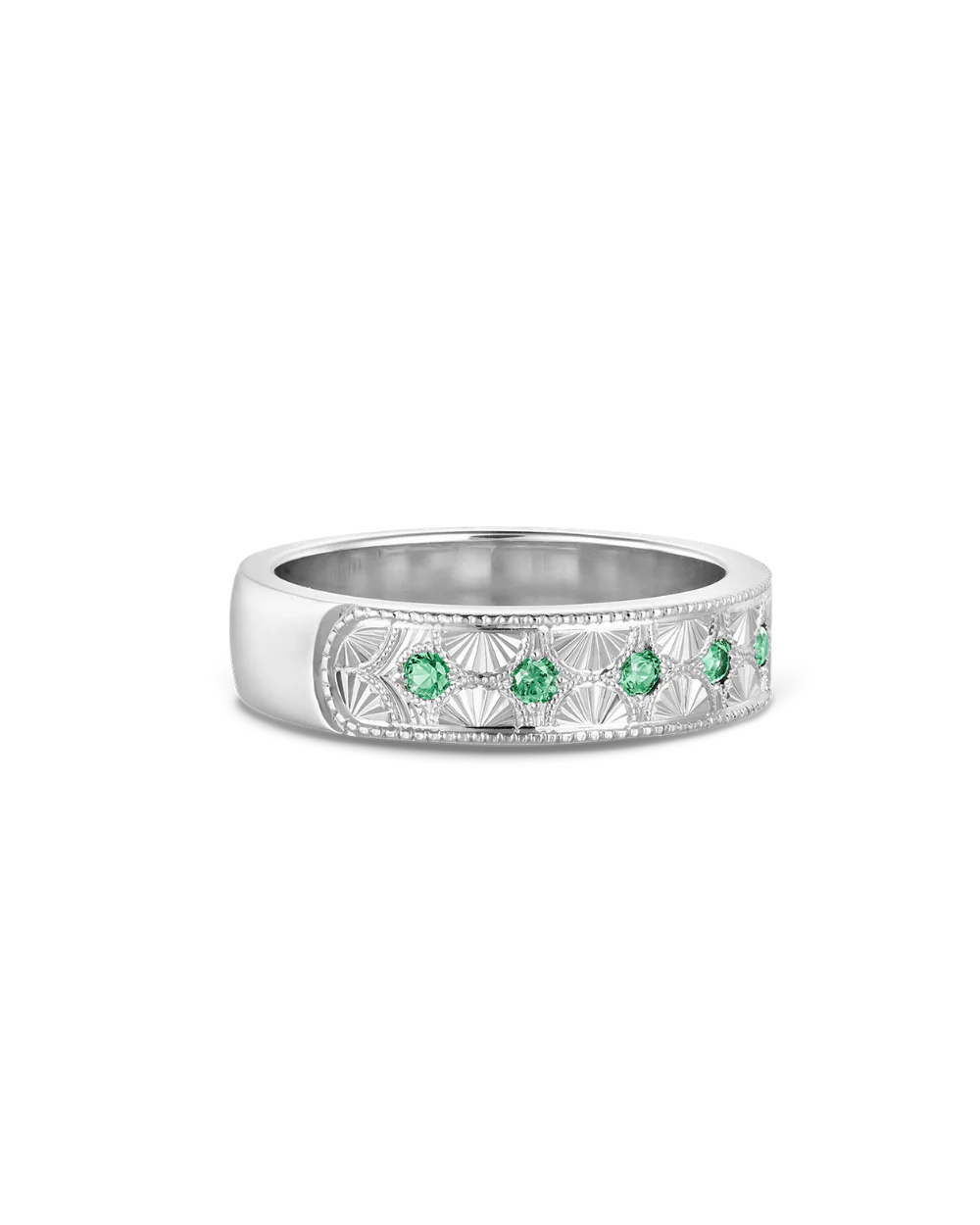 Beatrice Hand Engraved Band - Image 37