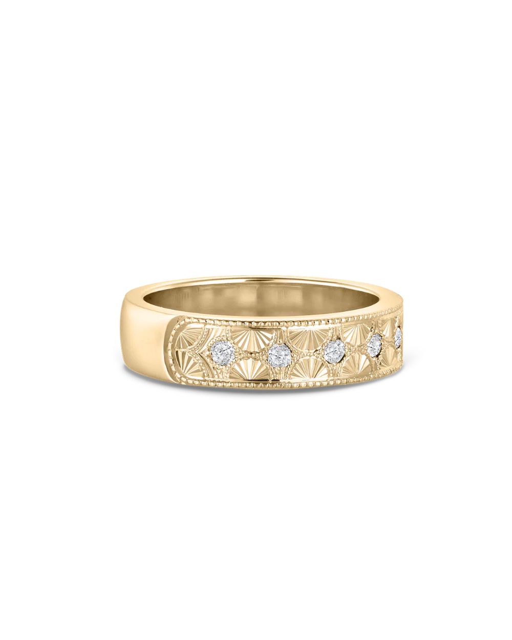 Beatrice Hand Engraved Band - Image 41
