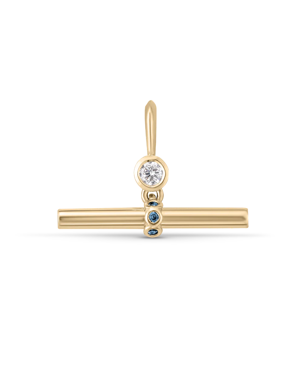 Birthstone T-Bar Pendant - Yellow Gold - Image 22