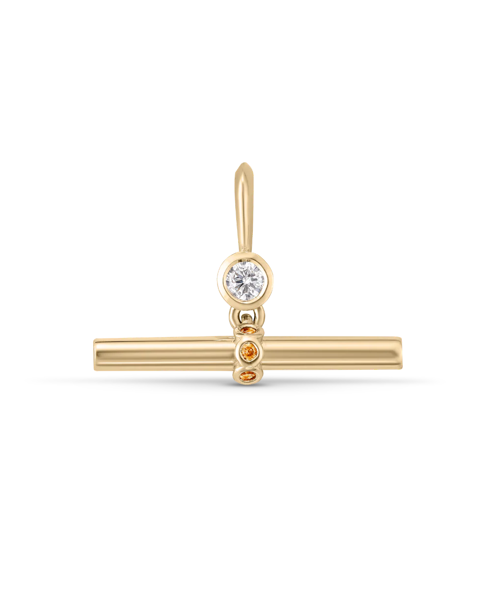 Birthstone T-Bar Pendant - Yellow Gold - Image 24