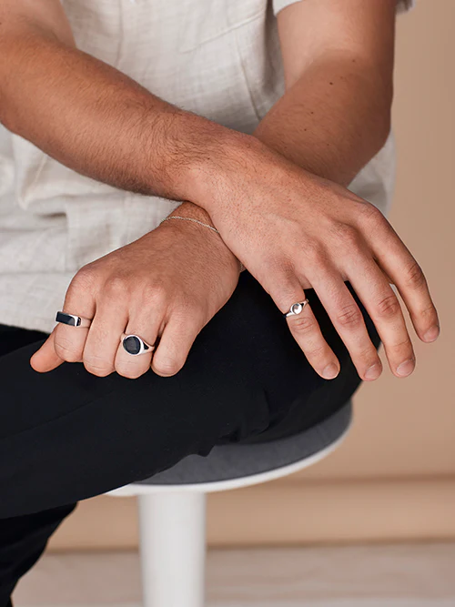 Bold Rectangular Signet Ring - Image 10