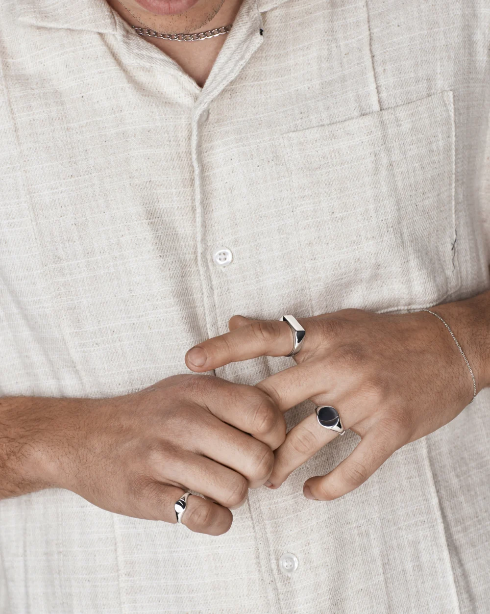Bold Rectangular Signet Ring - Image 5