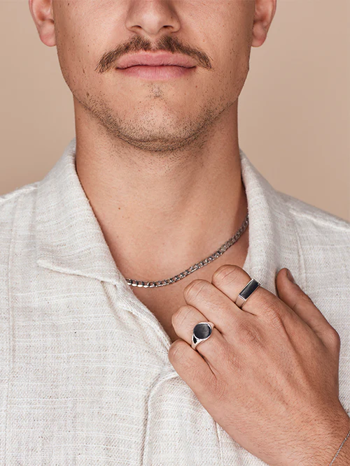 Bold Round Signet Ring - Image 10