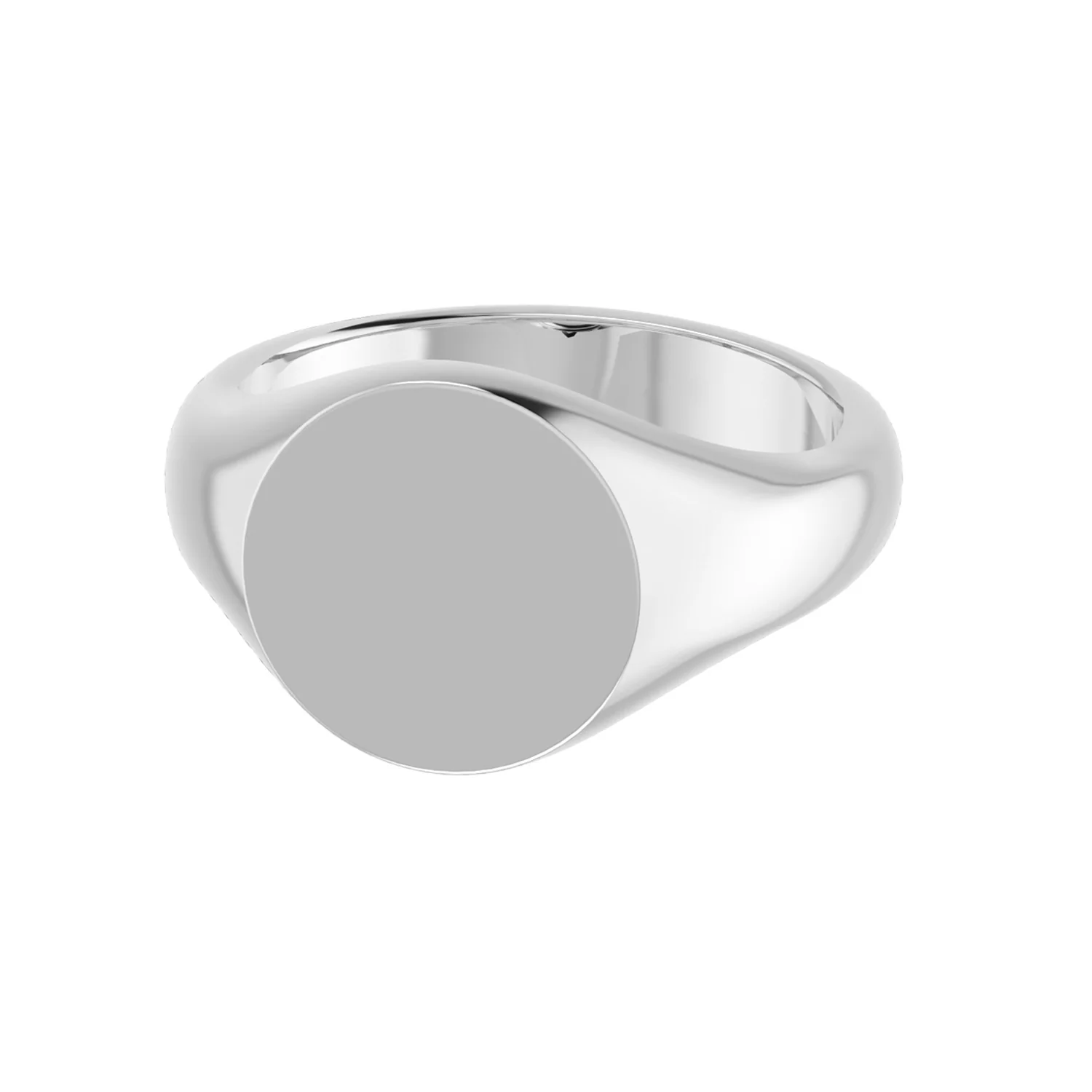 Bold Round Signet Ring - Image 12