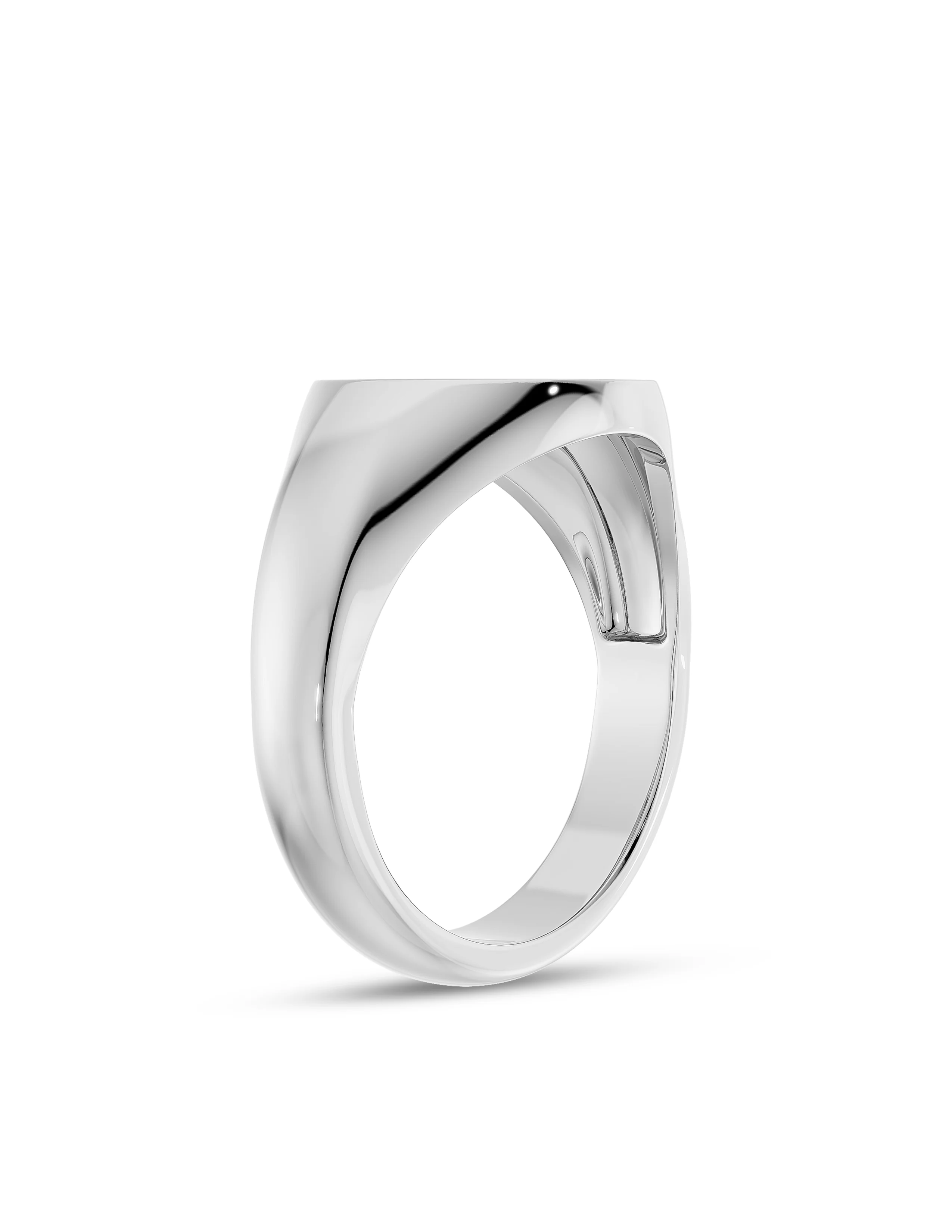 Bold Round Signet Ring - Image 14