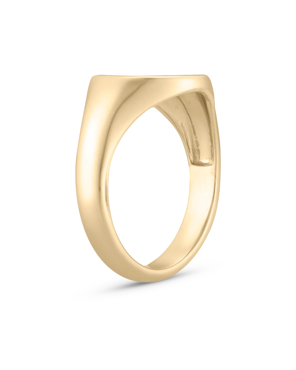 Bold Round Signet Ring - Image 6