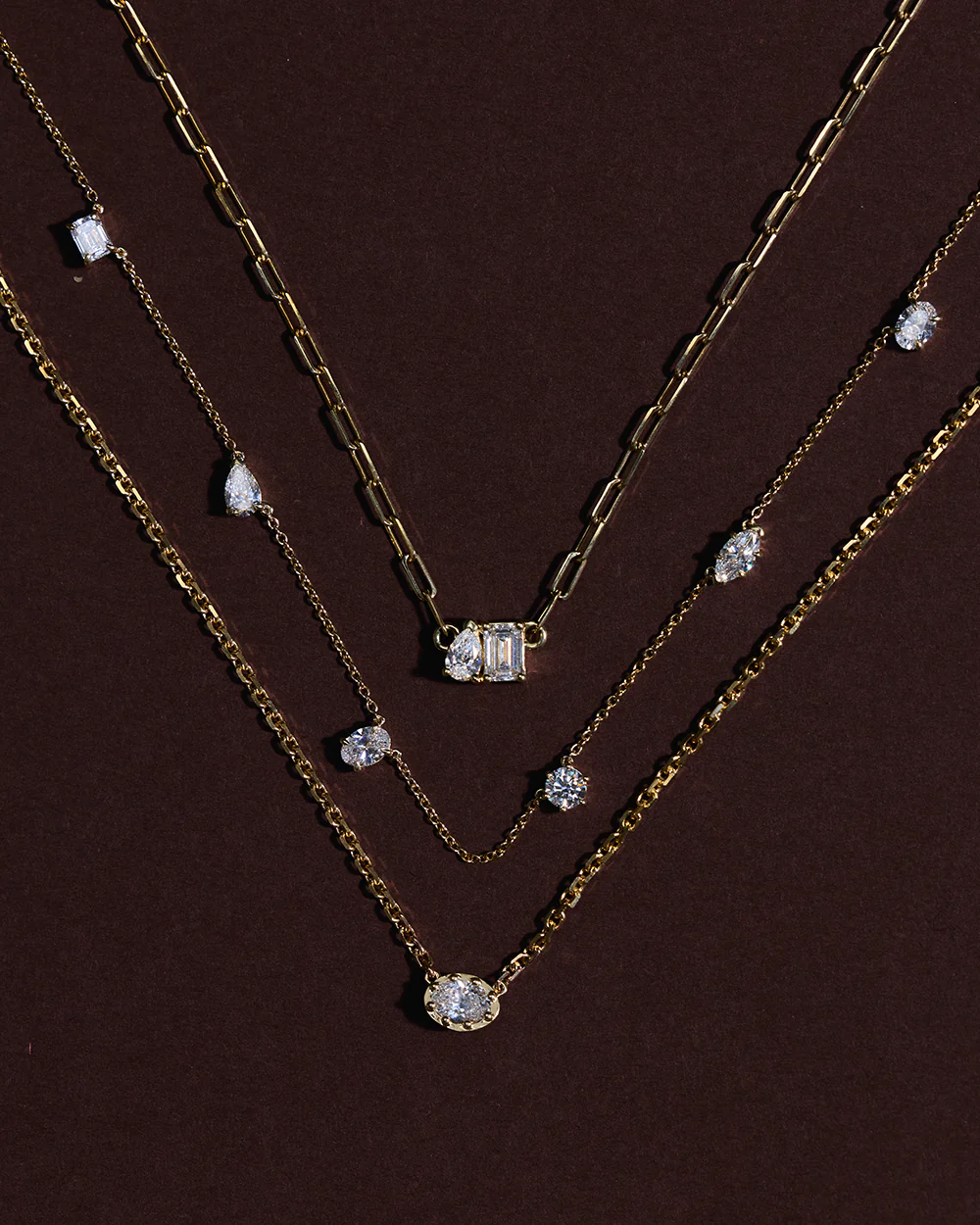 Bridget Double Diamond Toi et Moi Necklace - Image 12