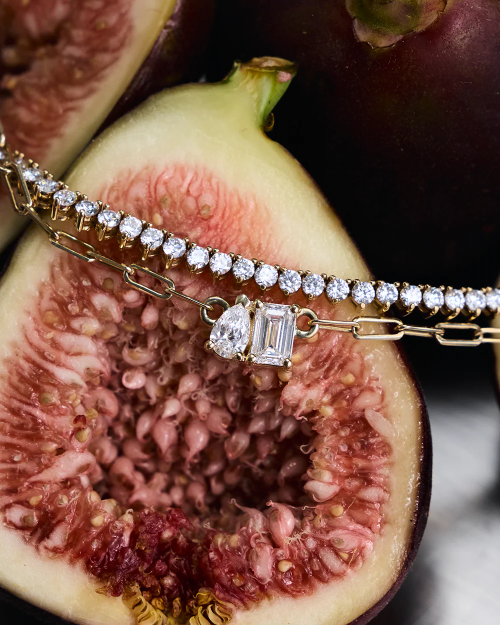 Bridget Double Diamond Toi et Moi Necklace - Image 9