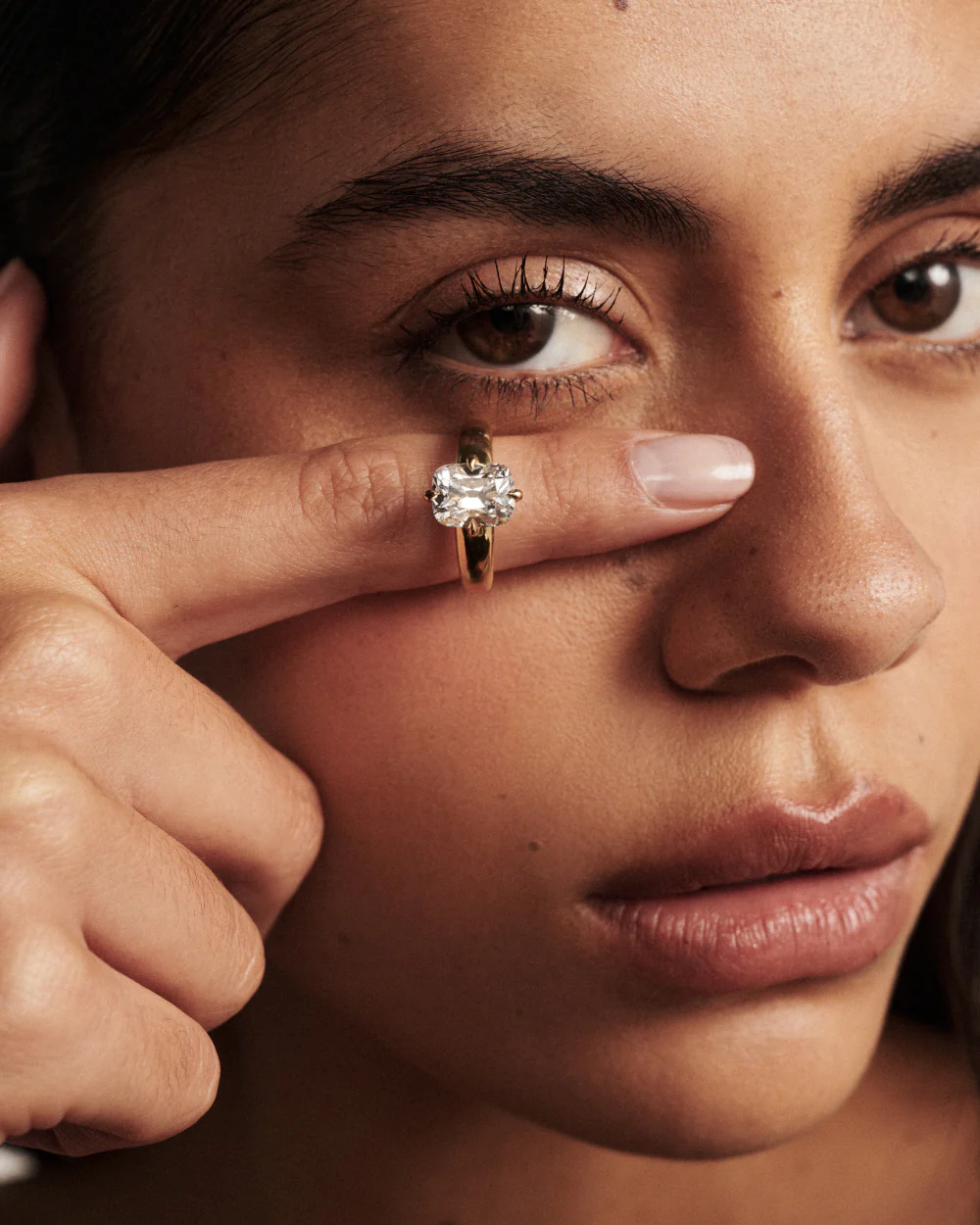 Darcy Old Mine Cushion Diamond Engagement Ring - Image 2