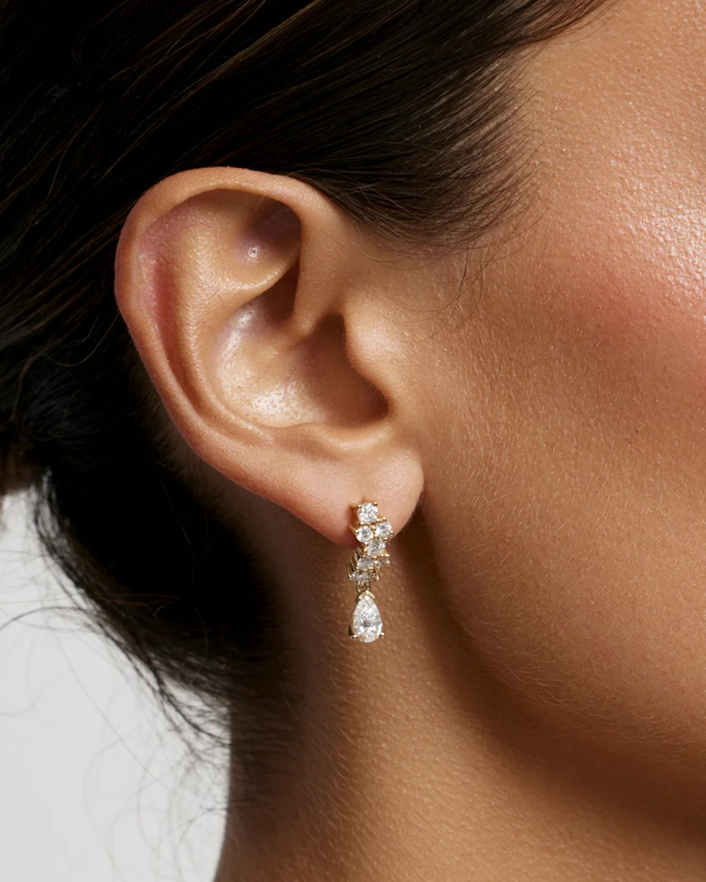 Dorsa Diamond Drop Earrings - Image 3