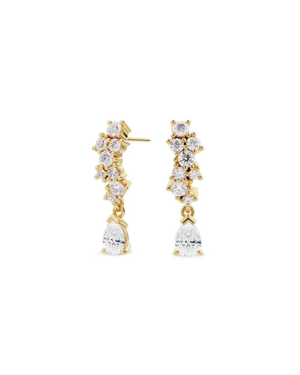 Dorsa Diamond Drop Earrings - Image 5