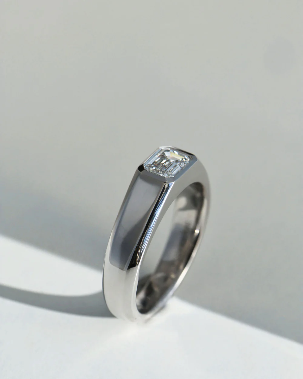 Dylan 1.12ct Emerald Diamond Ring White Gold - Image 3