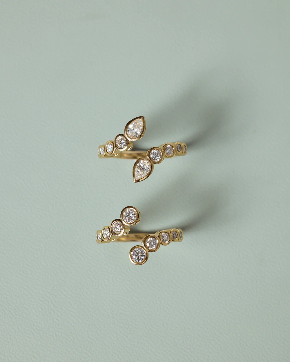 Elodie Round Bezel Wrap Ring - Image 5