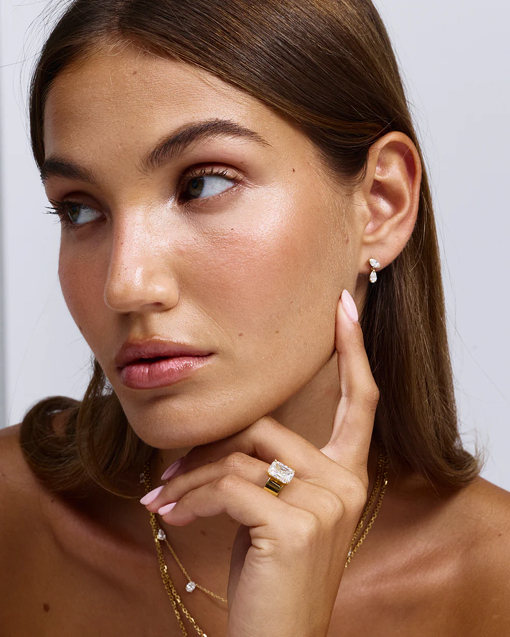 Eve Marquise and Pear Diamond Drop Earrings - Image 9