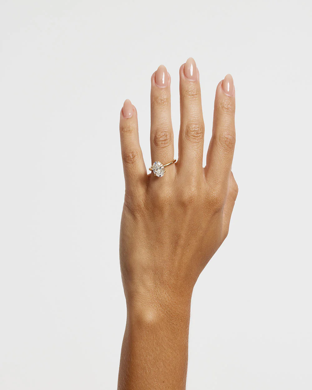 Grace 3.05ct Oval Diamond Solitaire Engagement Ring - Image 5