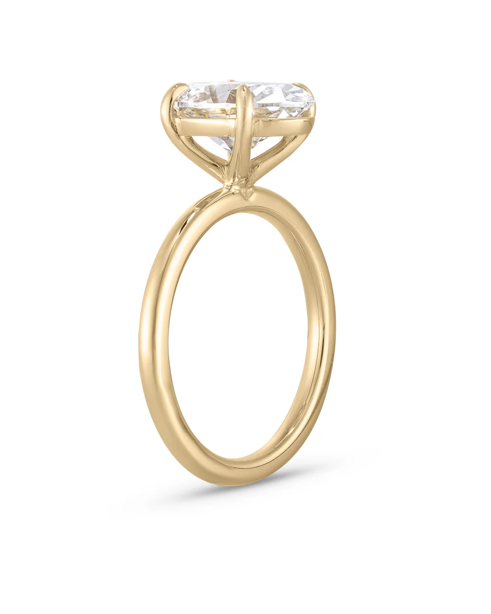Grace 3ct Oval Diamond Solitaire Engagement Ring - Image 3