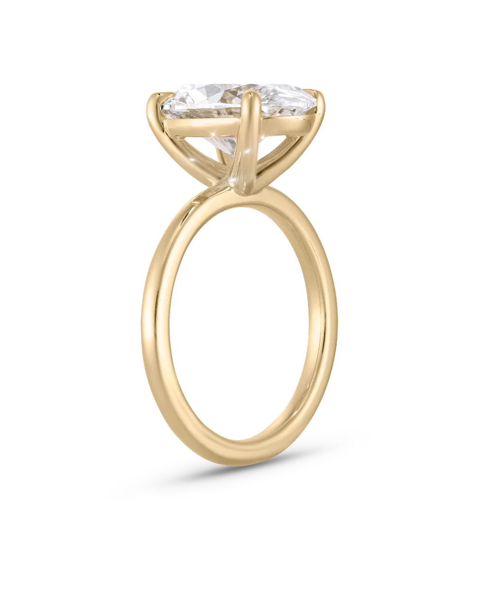Grace 4.01ct Oval Diamond Solitaire Engagement Ring - Image 6