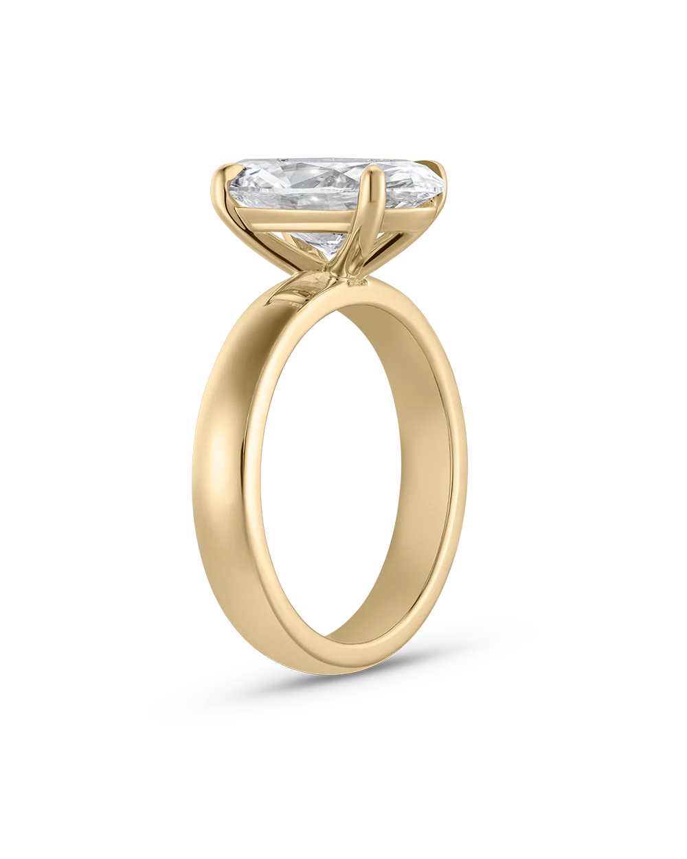 Harper 3.08ct Moval Solitaire Diamond Engagement Ring - Image 4
