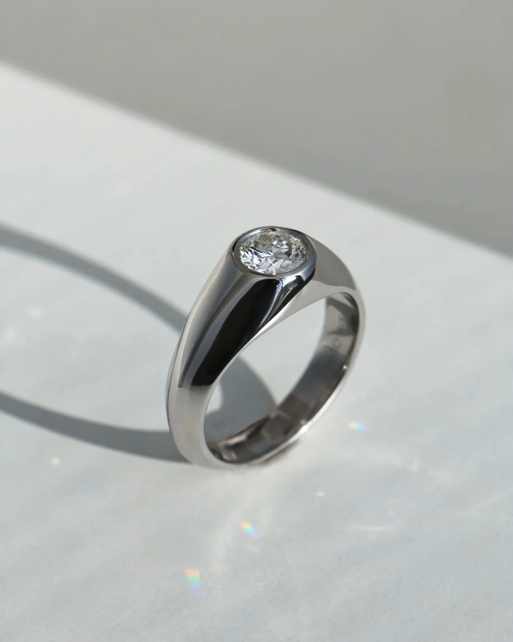 Heath 1.01ct Round Diamond Ring White Gold - Image 3