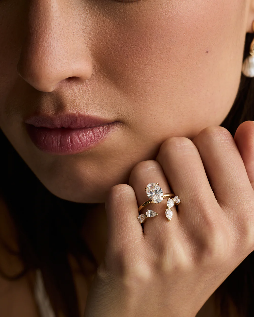 Ines Pear Diamond Wrap - Image 17