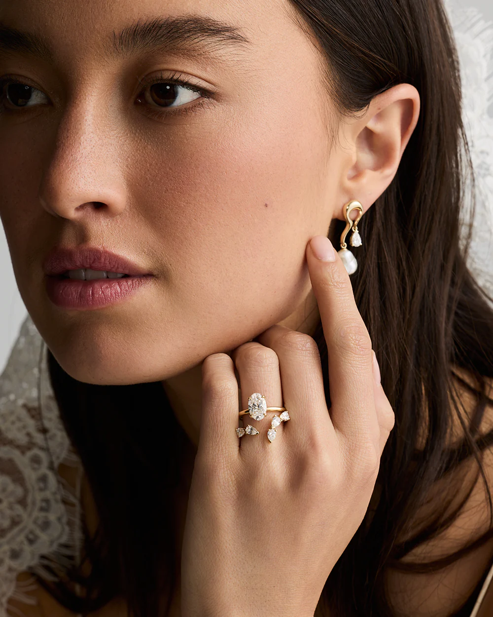 Ines Pear Diamond Wrap - Image 22