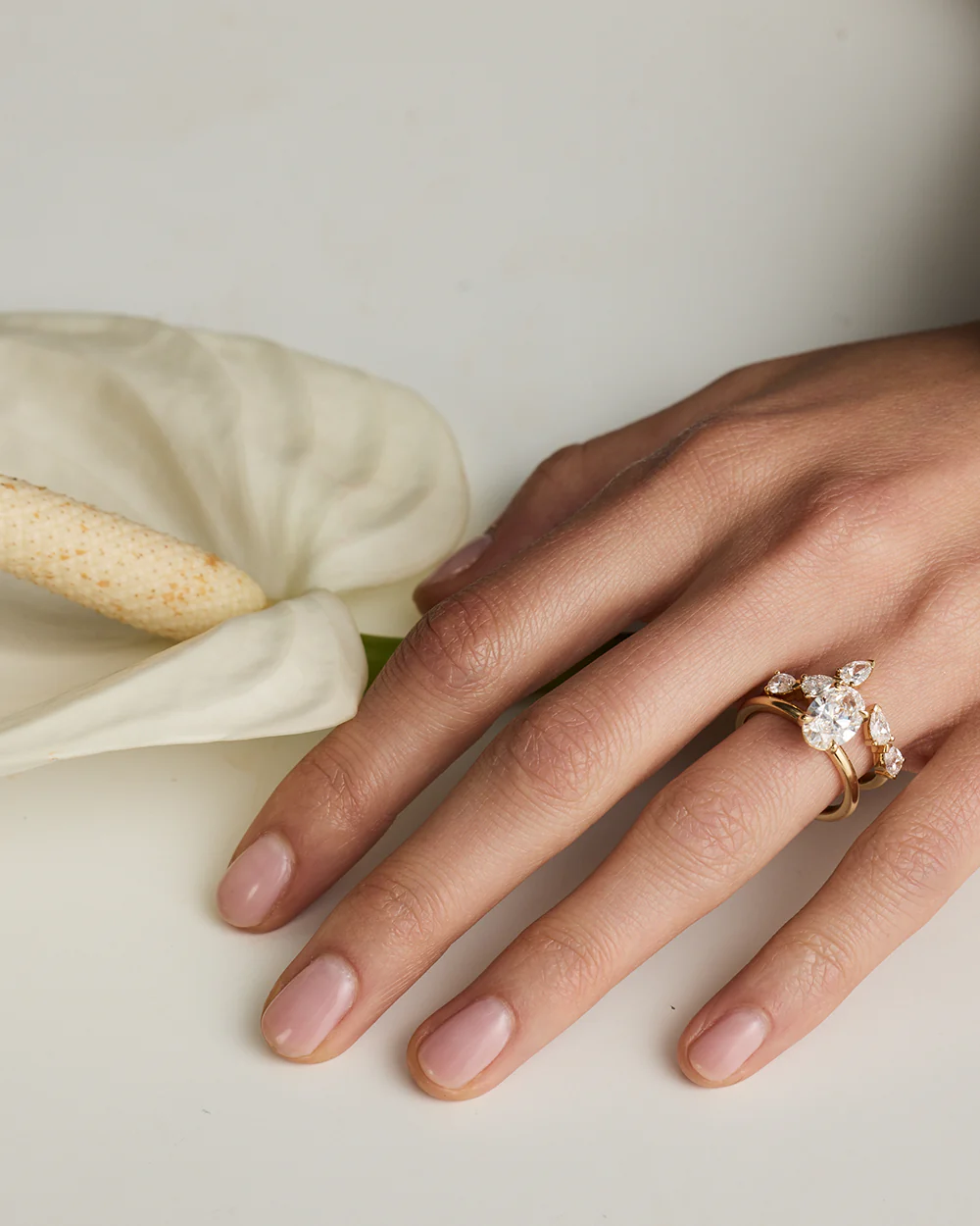 Ines Pear Diamond Wrap - Image 23