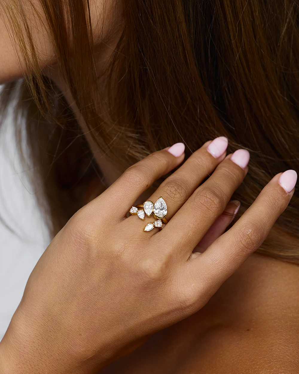 Ines Pear Diamond Wrap - Image 6
