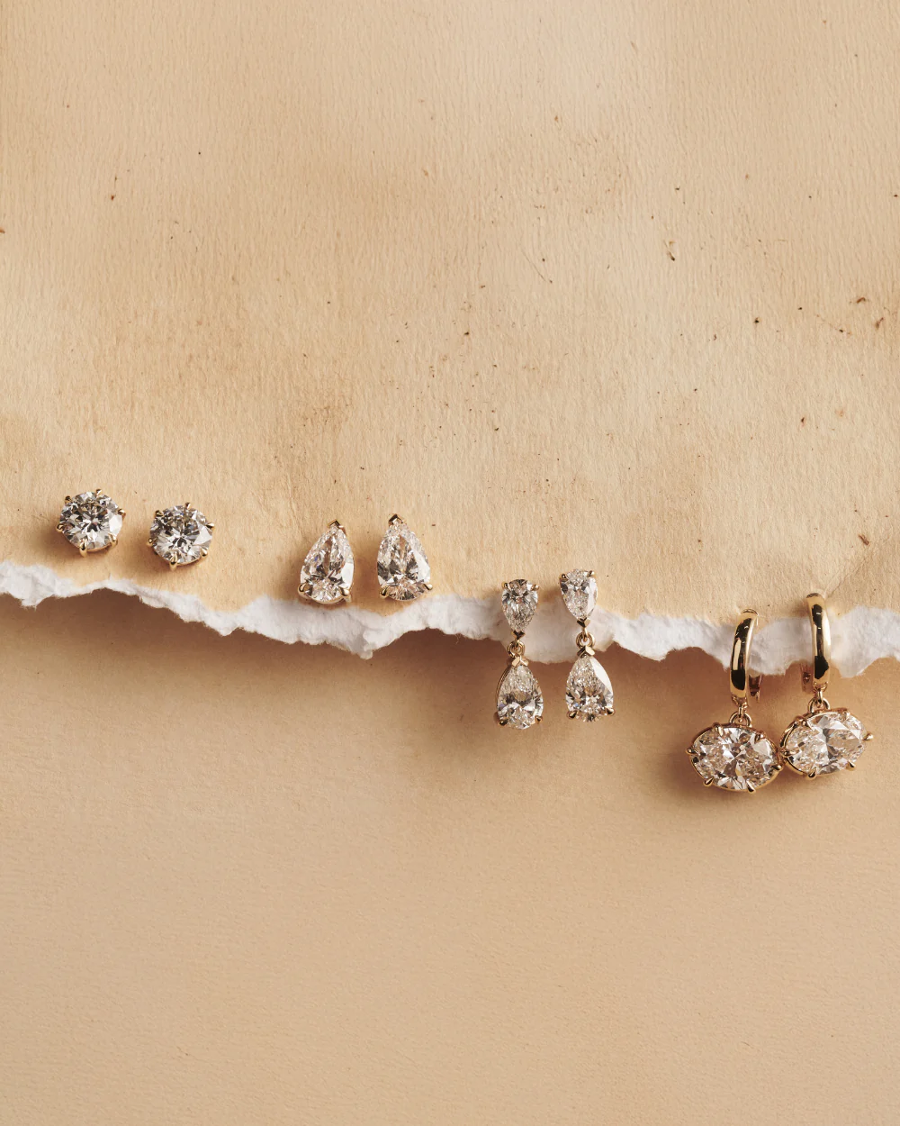 Jessica Round Diamond Studs - Image 3