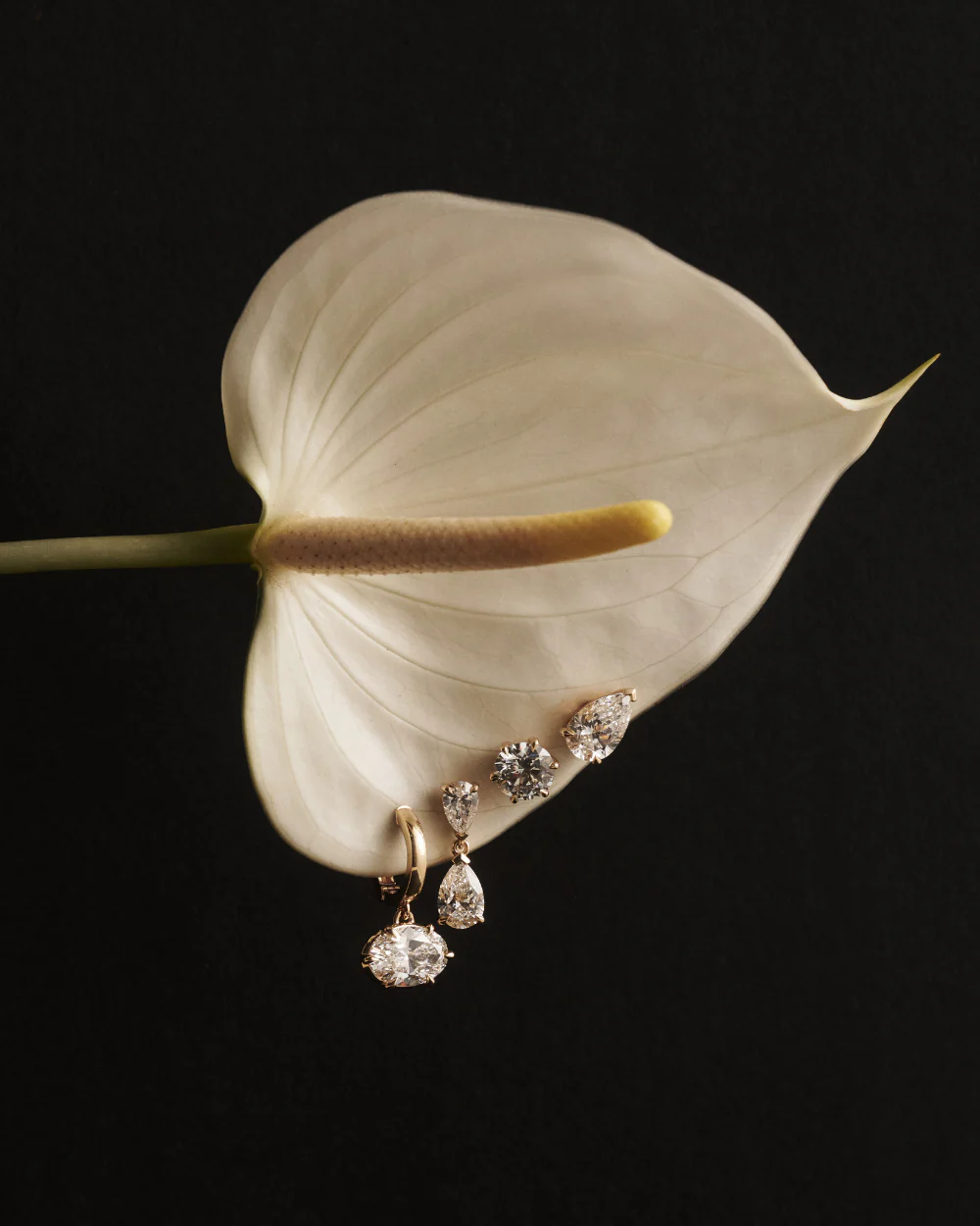 Jessica Round Diamond Studs - Image 5