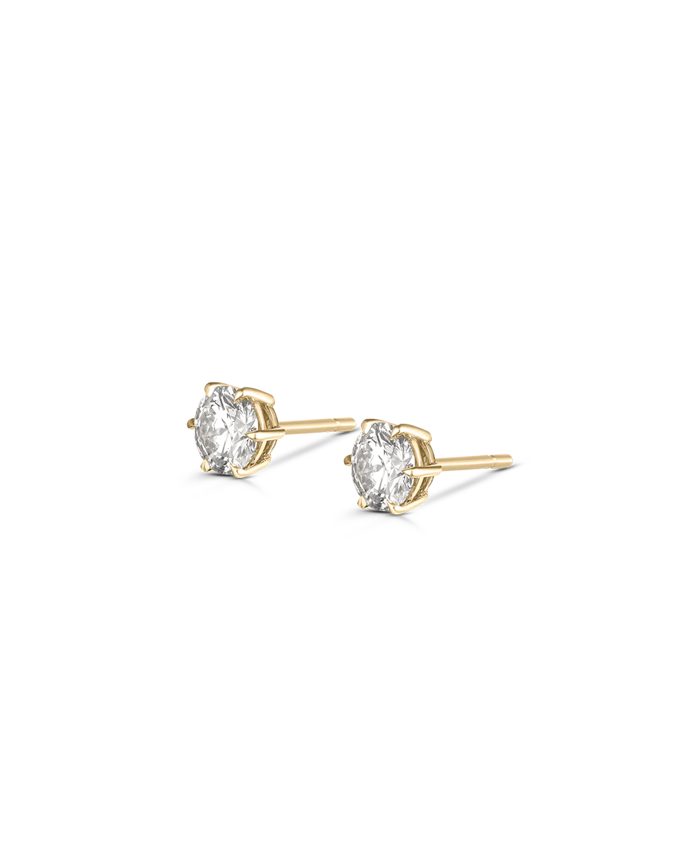 Jessica Round Diamond Studs - Image 6