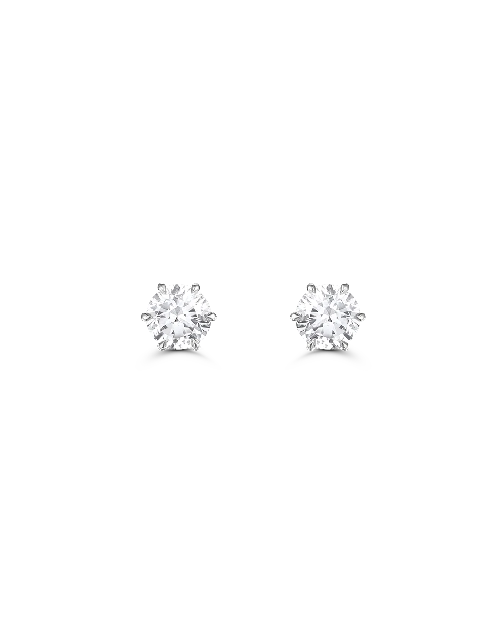 Jessica Round Diamond Studs - Image 7