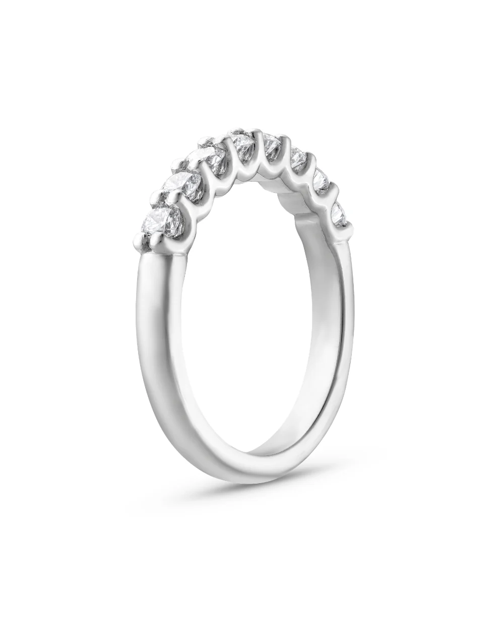 Julie Round Diamond Band - White Gold - Image 5