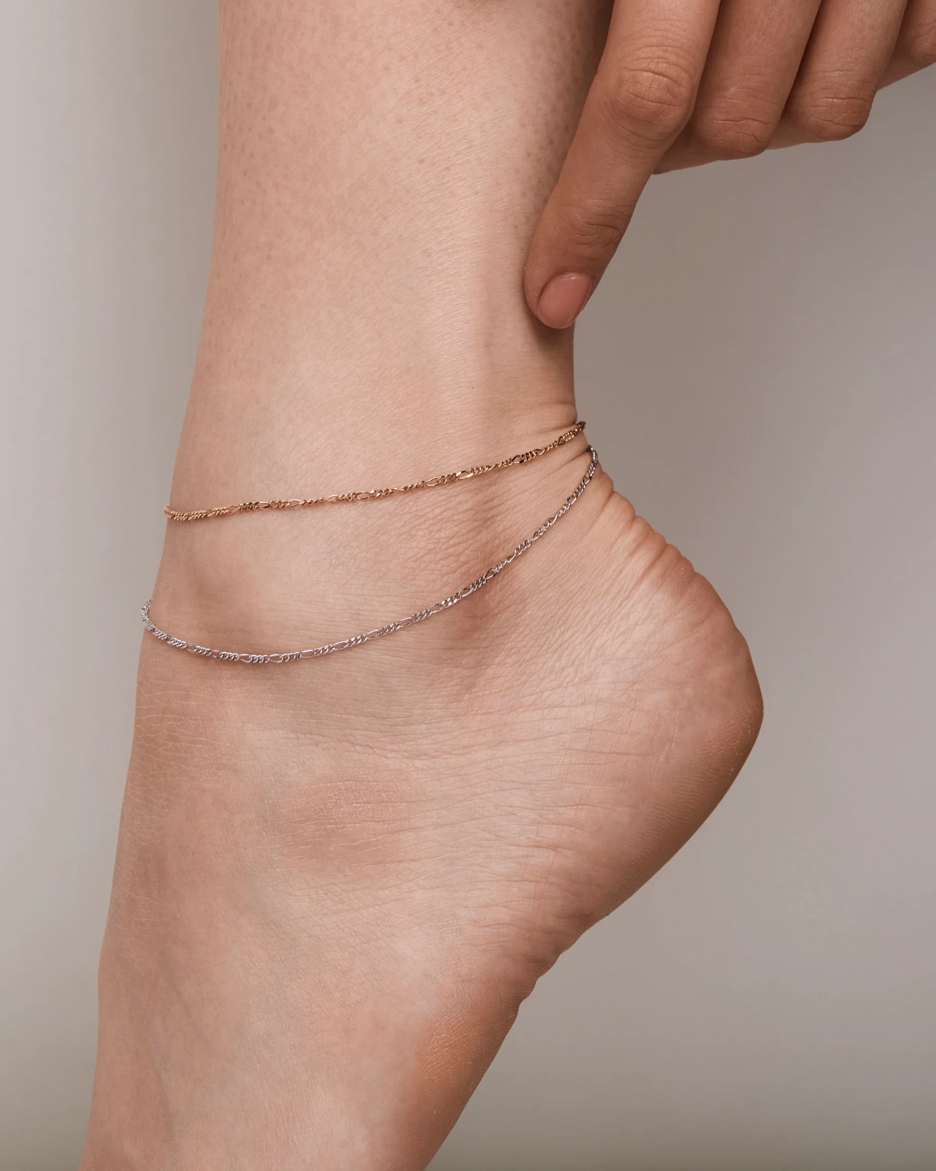 Linked for Life Figaro Chain Anklet - Image 4