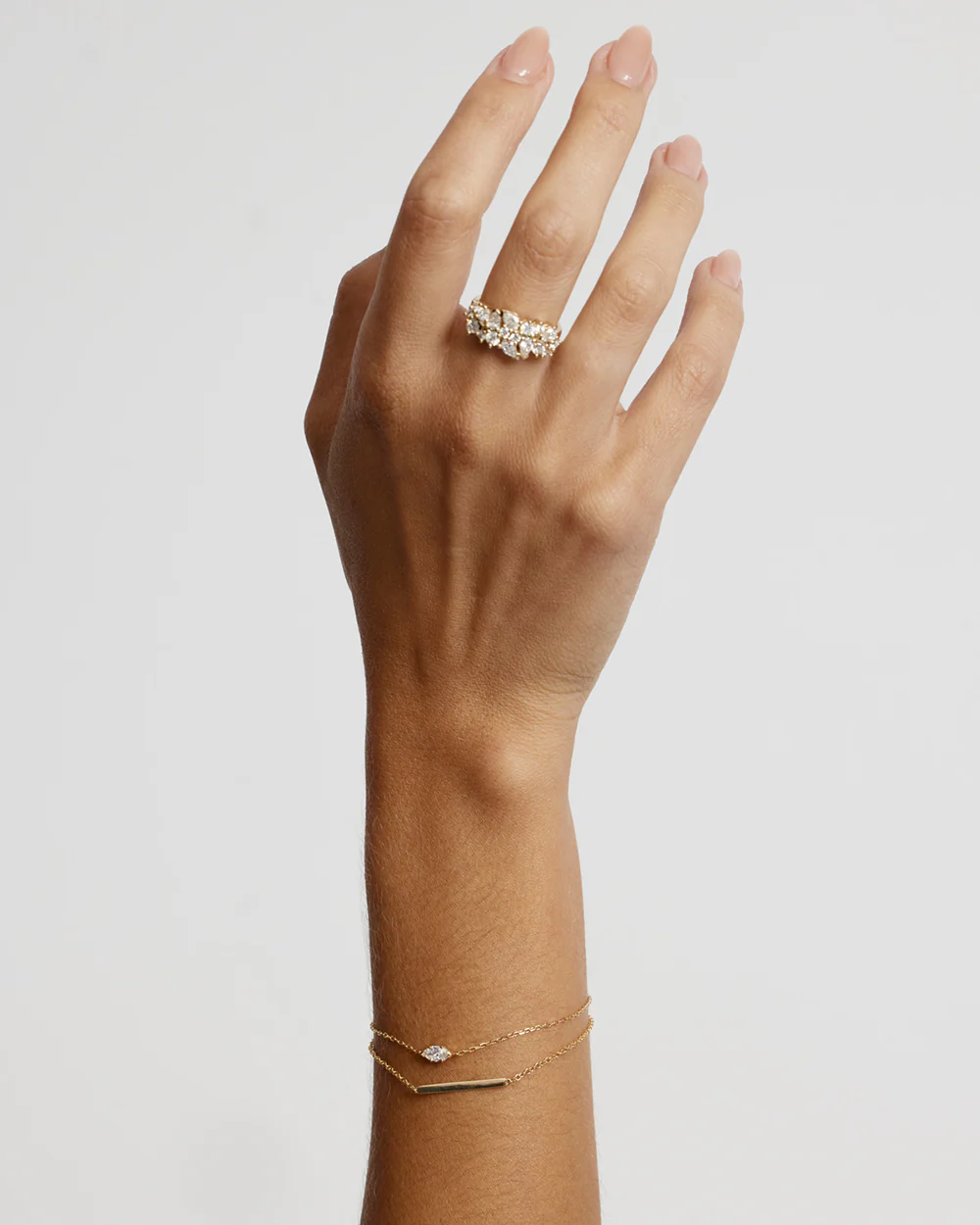 Linked for Life Marquise Solitaire Diamond Bracelet - Image 5