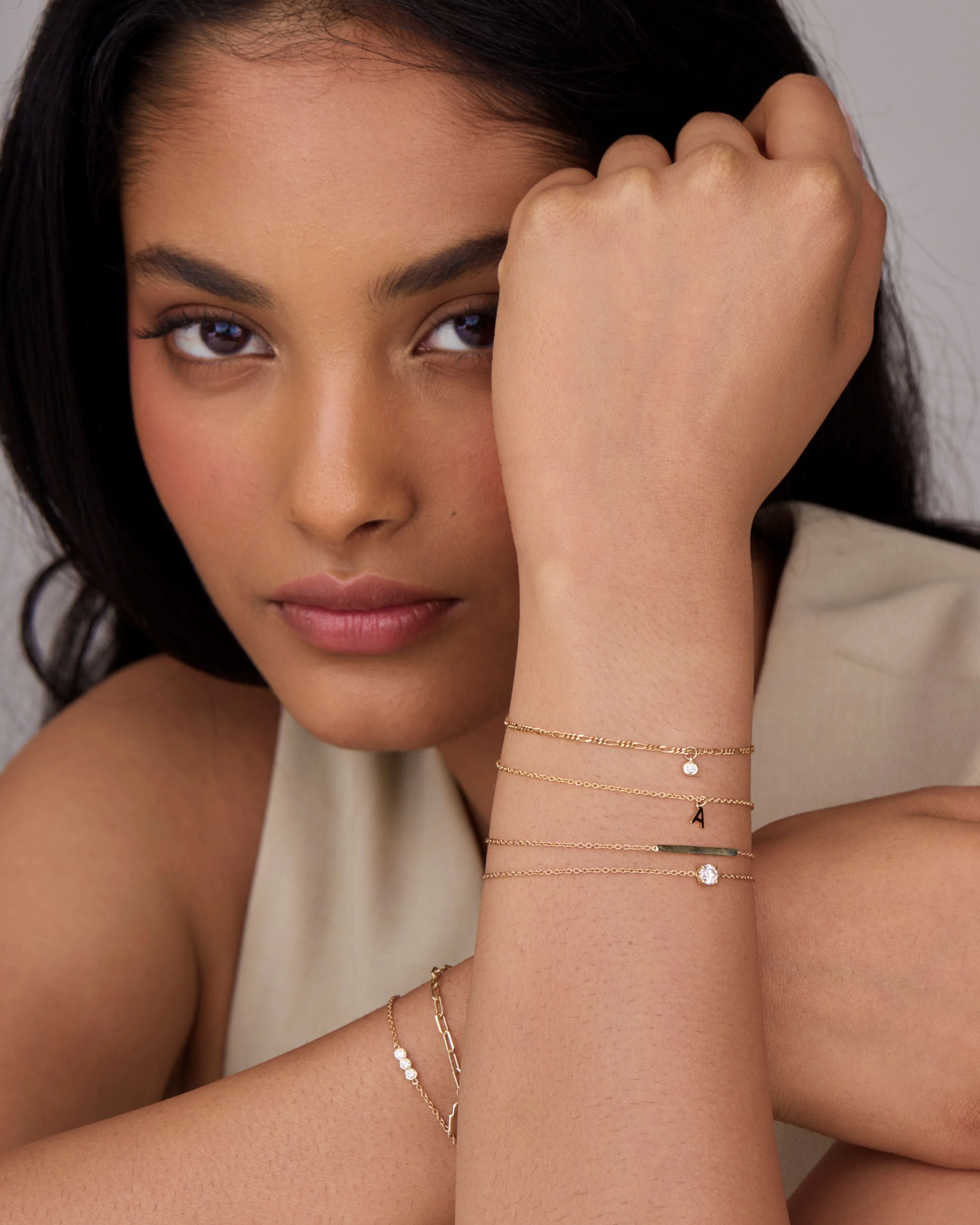Linked for Life Round Solitaire Diamond Bracelet - Image 2