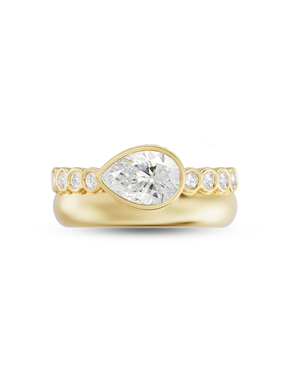 Margot 1.21ct East West Pear Diamond Ring
