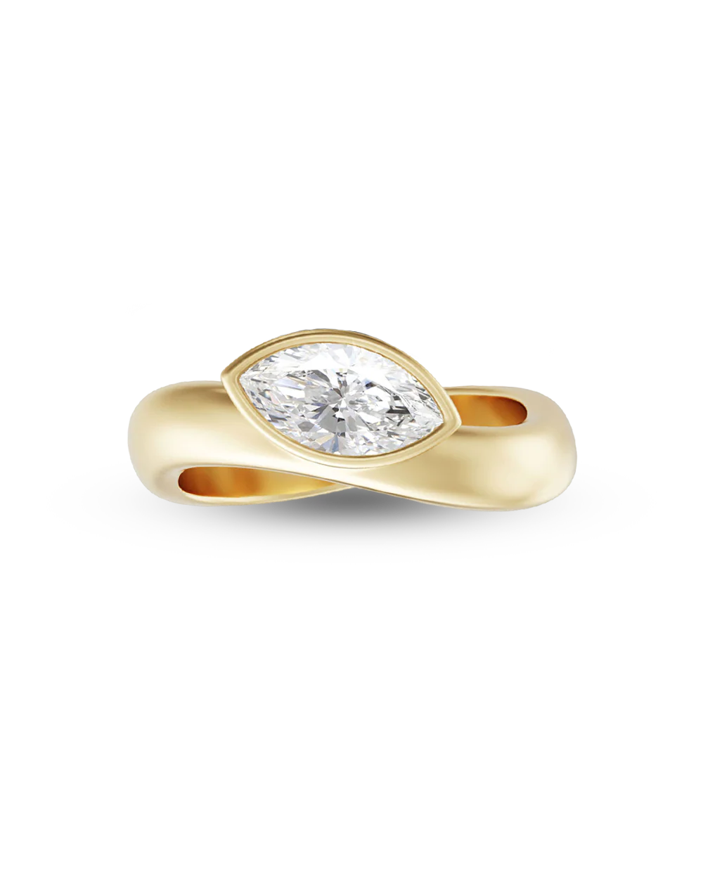 Muse 0.9ct East West Marquise Diamond Ring