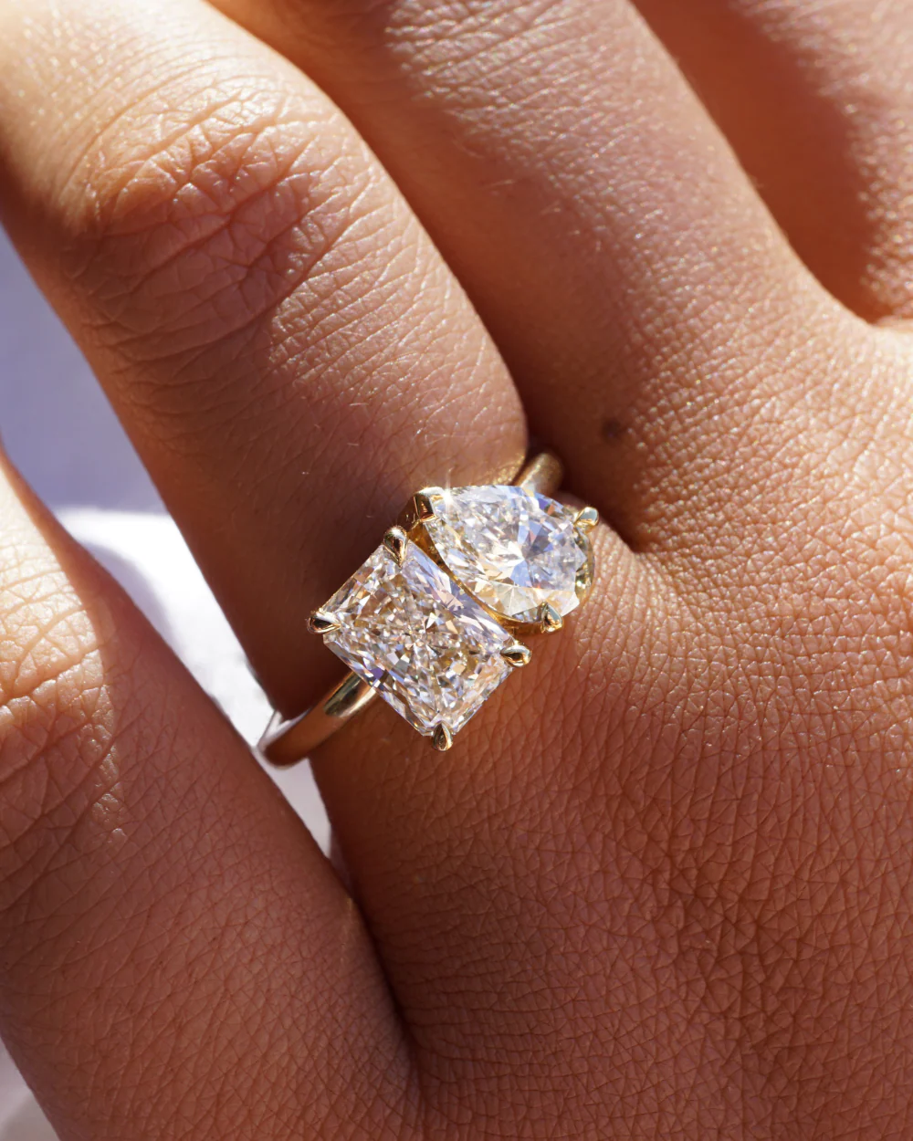 Nova 2.54ct Toi et Moi Engagement Ring - Image 5