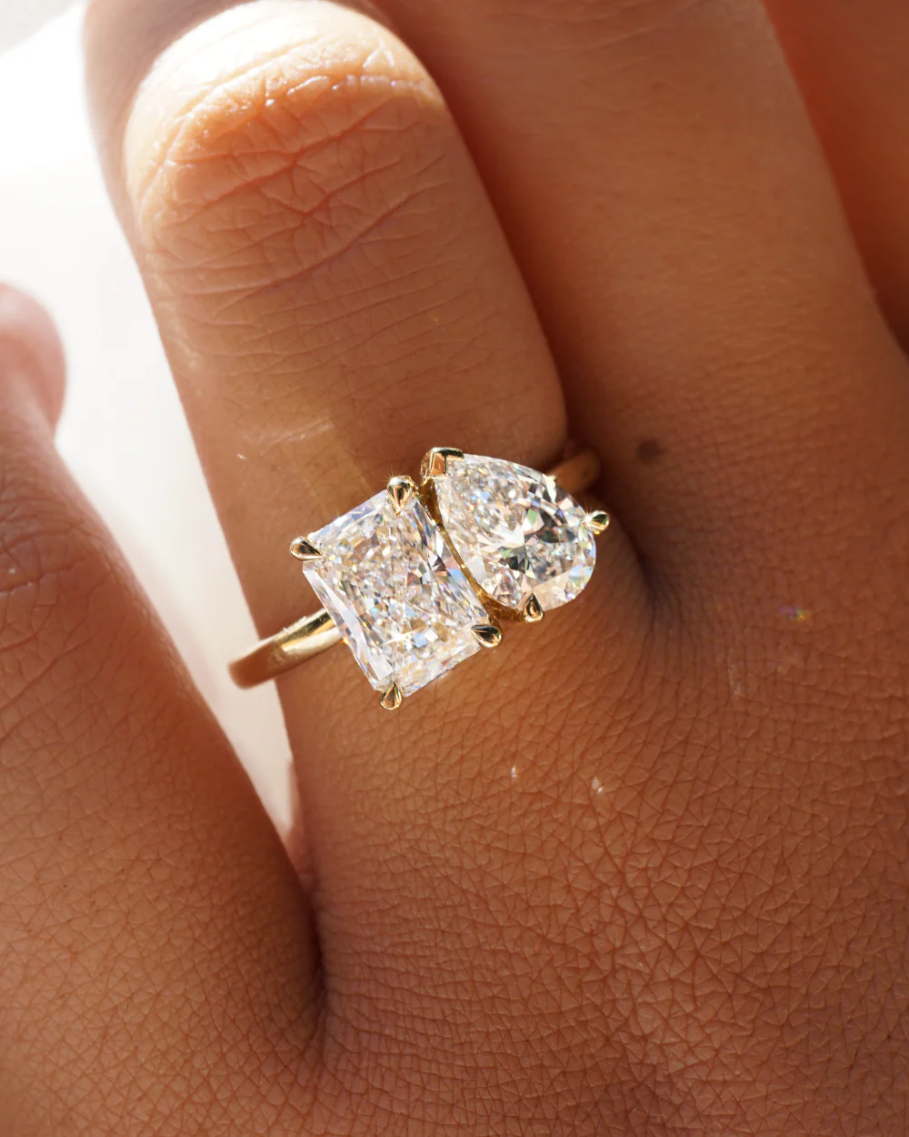 Nova 2.54ct Toi et Moi Engagement Ring - Image 8