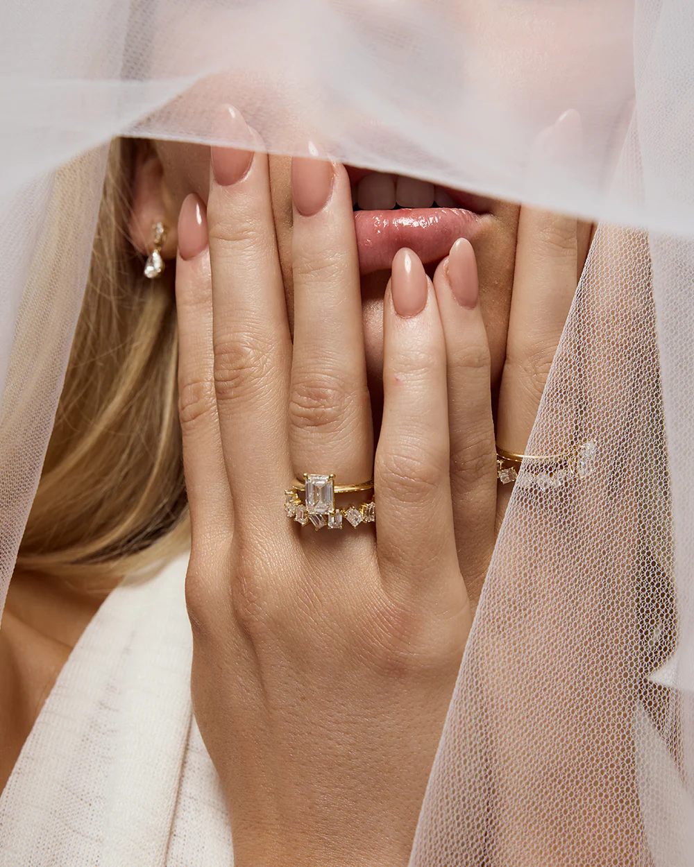 Odette Emerald Diamond Band - Image 3